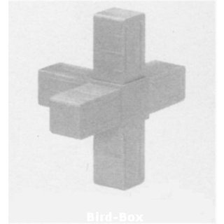 3D5 Kreuz mit Abgang fr Alurohr 20x20x1,5mm